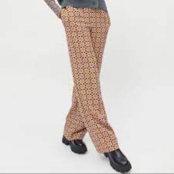 Urban Outfitters 70s wide leg Pull On Floral Pants - Picture 2 of 5